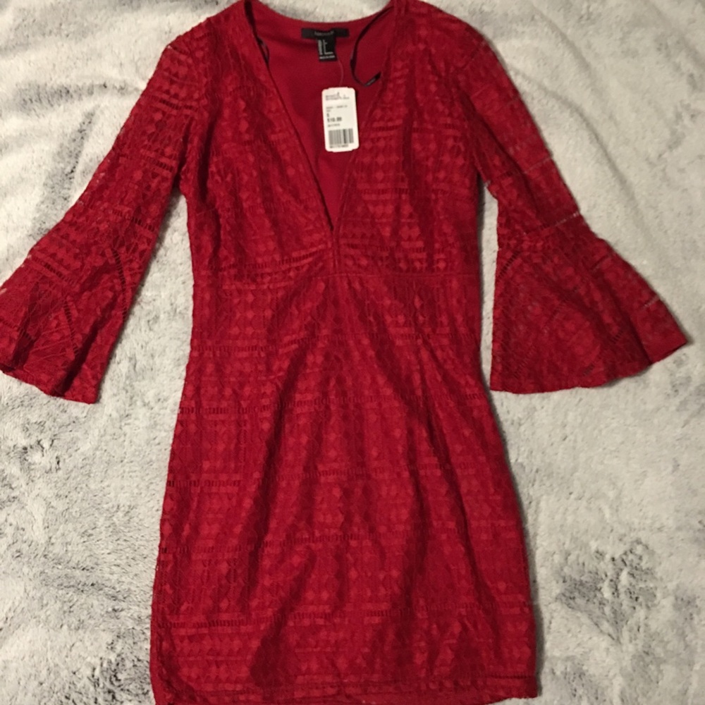 Red, Laced Dress